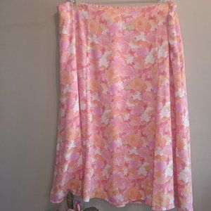 CJ Banks floral chiffon skirt
